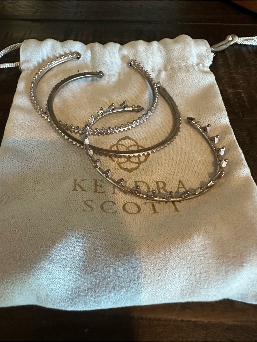 Kendra Scott Silver-Tone Stacking Cuff Bracelet Set - Silver